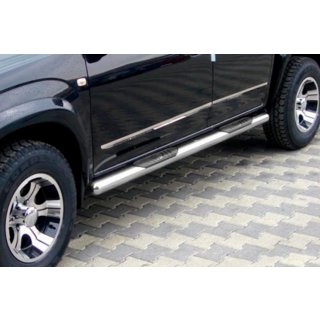 Tevi laterale pentru ampatament standard (2 buc, inox) Toyota Rav 4 2006-2013 foto 1