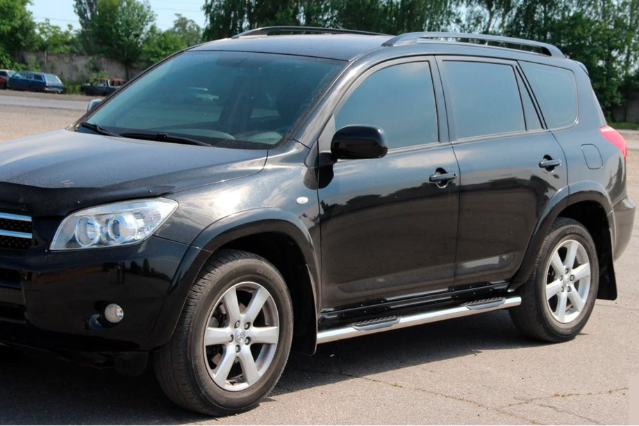 Toyota Rav 4 2006-2013 Tevi laterale pentru ampatament standard (2 buc, inox) Foto 2