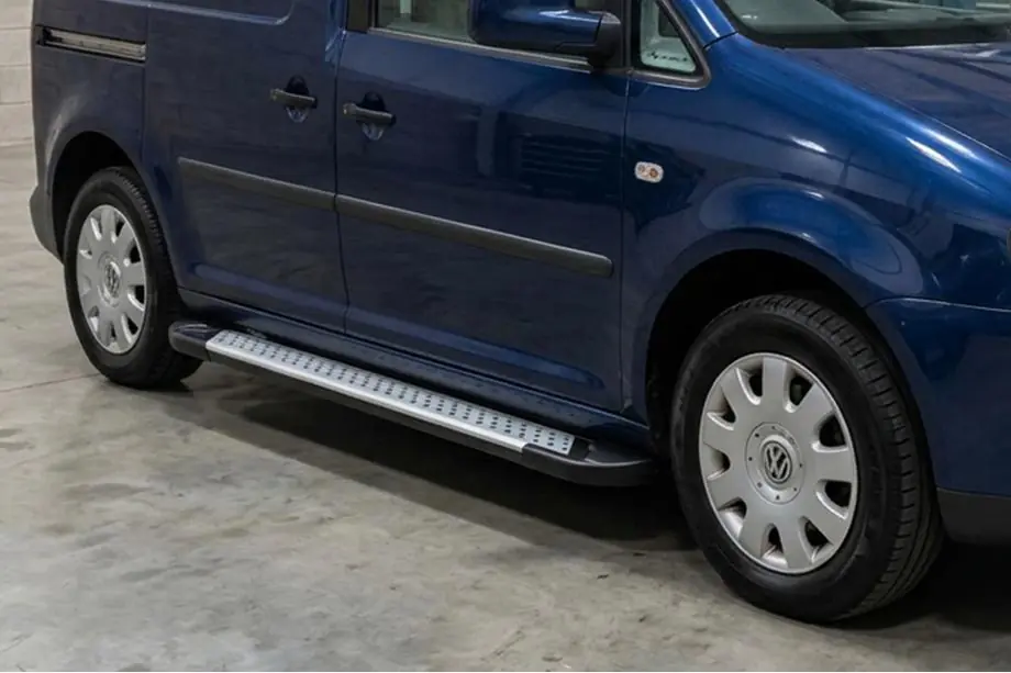 Volkswagen Caddy 2010-2015 Praguri laterale tip X5 (2 buc, aluminiu) Baza Standard Image