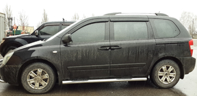 Kia Carnival 2002-2013 Tevi Laterale (2 buc, Otel Inoxidabil) foto 3