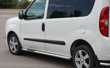 Opel Combo 2012-2018 Tevi Laterale (2 buc, Otel Inoxidabil) 60 mm, ampatament scurt foto 2