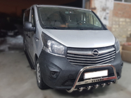 Opel Vivaro 2015-2019 Bullbar WT003-4 (Inox) Cu Inscription foto 3