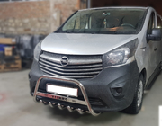Opel Vivaro 2015-2019 Bullbar WT003-4 (Inox) Cu Inscription foto 2