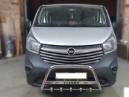 Opel Vivaro 2015-2019 Bullbar WT003-4 (Inox) Cu Inscription foto 1