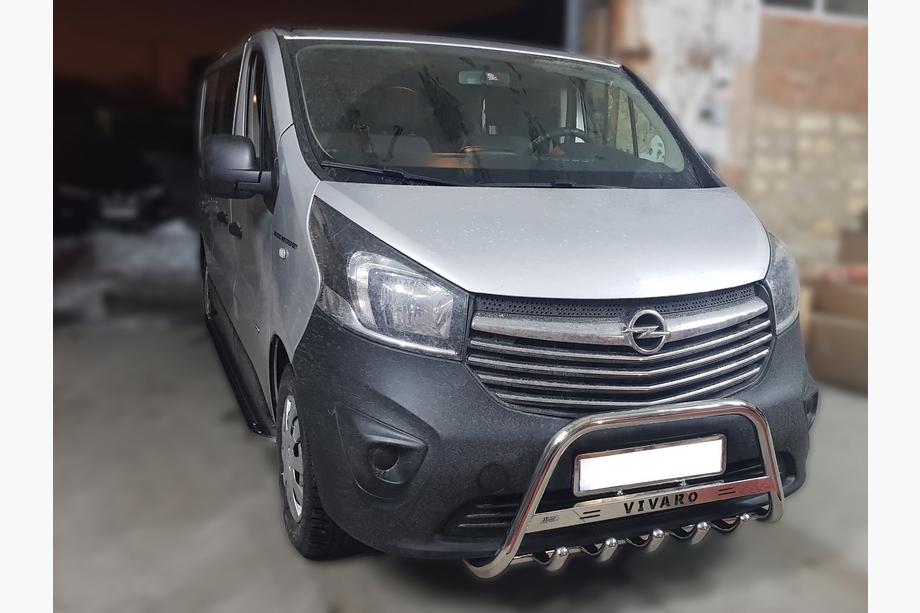 Opel Vivaro 2015-2019 Bullbar WT003-4 (Inox) Fara Inscription Foto 3