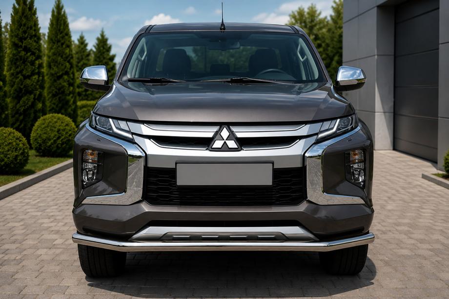 Mitsubishi L200 2015-2024 Protectie Fata ST008 (Inox) Foto 3