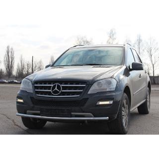 Protectie Fata ST008 (Inox) Mercedes ML W164 2005-2011 foto 3