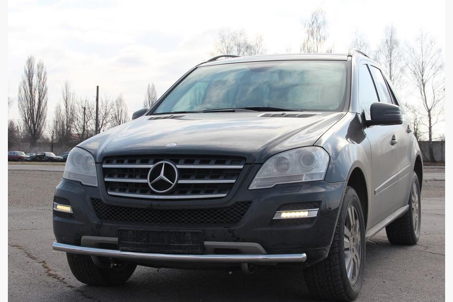 Mercedes ML W164 2005-2011 Protectie Fata ST008 (Inox) Foto 3