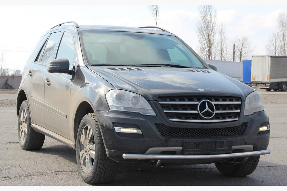 Mercedes ML W164 2005-2011 Protectie Fata ST008 (Inox) Foto 2