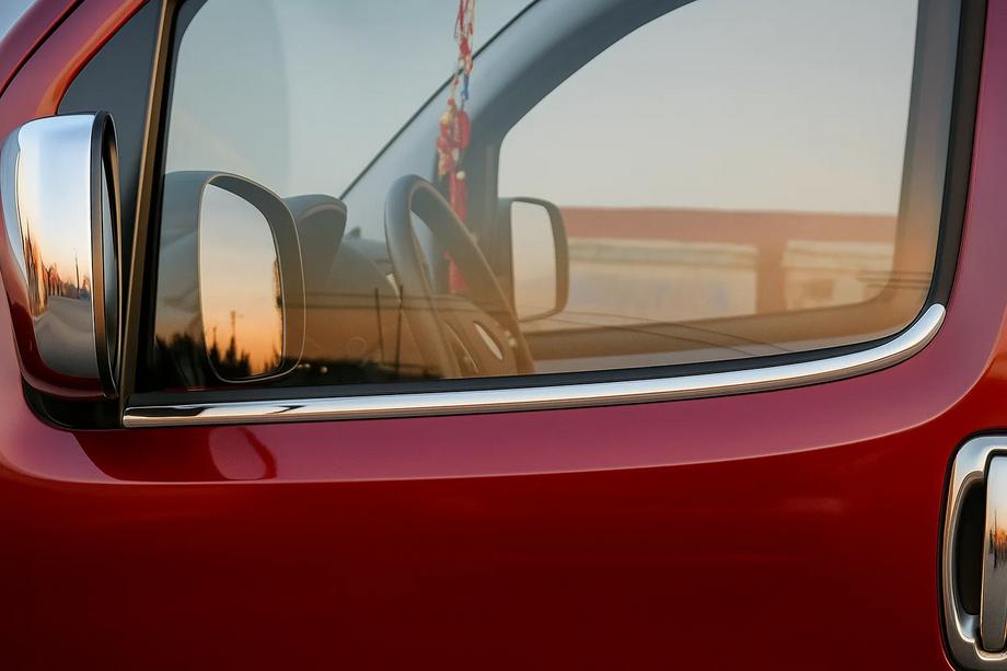 Citroen Nemo 2007-2017 Ornamente exterioare geamuri (2 buc, inox) Carmos - Otel Inoxidabil Turcesc Image