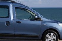 Dacia Dokker 2013-2022 Ornamente geamuri (2 buc, inox) foto 2