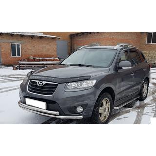 Protectie Fata ST014 (Inox) Hyundai Santa Fe 2 2006-2012 foto 2