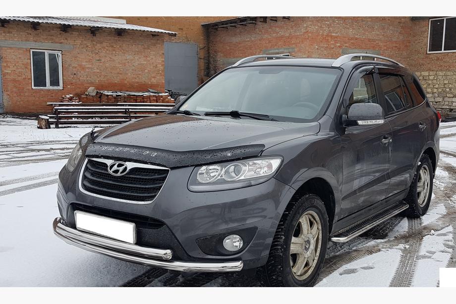 Hyundai Santa Fe 2 2006-2012 Protectie Fata ST014 (Inox) Foto 2