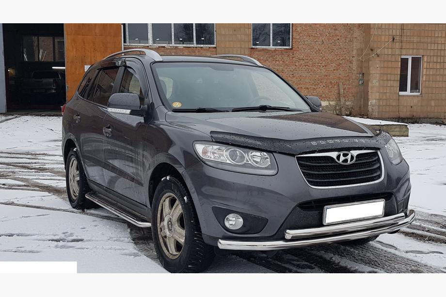 Hyundai Santa Fe 2 2006-2012 Protectie Fata ST014 (Inox) Foto 3