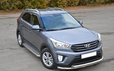 Hyundai Creta 2014-2020 Protectie Fata ST014 (Inox) foto 1
