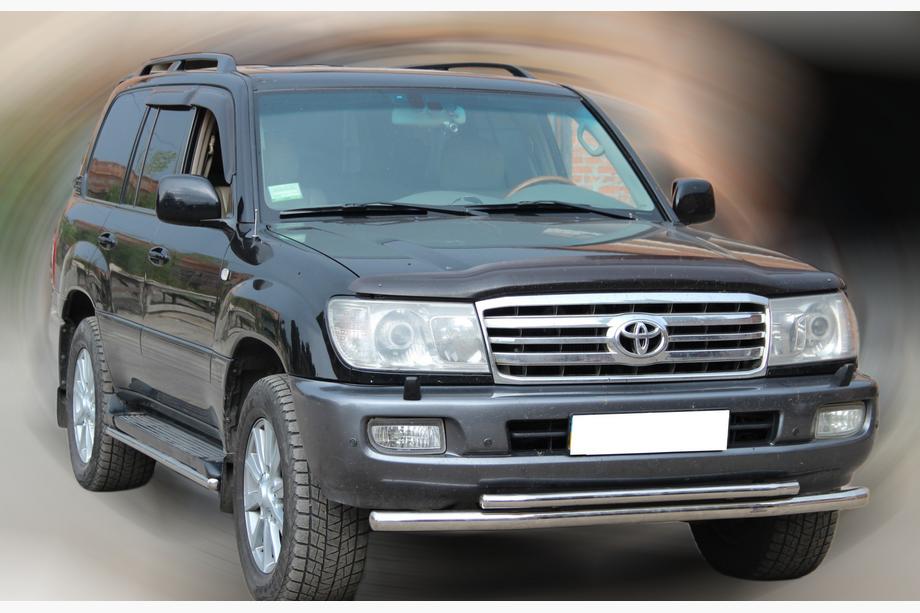 Toyota Land Cruiser 100 1998-2007 Protectie Fata ST014 (Inox) d60/60 Foto 3