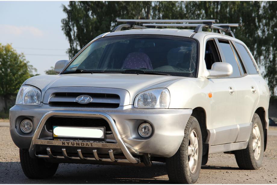 Hyundai Santa Fe 1 2000-2006 Bullbar WT004 Otel Inoxidabil Image