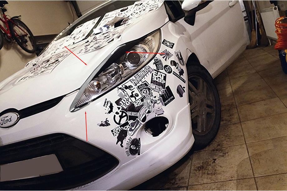 Ford Fiesta 2008-2017 Capace faruri (2 buc, plastic) Foto 2
