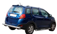 Chery Beat 2009-2015 Protectie spate AK002 (2 buc, inox) foto 2