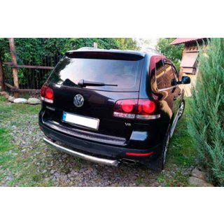 Protectie spate AK002 (2 buc, inox) Volkswagen Touareg 2002–2010 foto 2