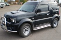 Suzuki Jimny 1998-2018 Bull bar QT007-Exclusive (cu inscriptie, inox) foto 6