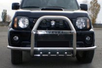 Suzuki Jimny 1998-2018 Bull bar QT007-Exclusive (cu inscriptie, inox) foto 5