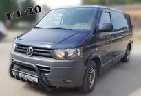 Volkswagen T5 2010-2015 Bullbar WT003 Negru Inox foto 2