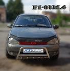 Lada Kalina 2004-2011 Bullbar fata WT003 (60 mm, inox) foto 2