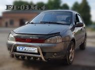 Lada Kalina 2004-2011 Bullbar fata WT003 (60 mm, inox) foto 3