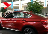 BMW X6 F16 2014-2019 Bare longitudinale de plafon integrate crom OEM (Aluminiu, montaj pe adeziv) foto 3