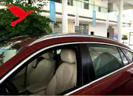 BMW X6 F16 2014-2019 Bare longitudinale de plafon integrate crom OEM (Aluminiu, montaj pe adeziv) foto 6