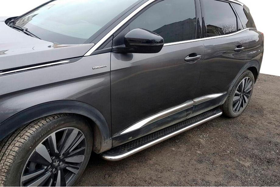 Opel Mokka 2012-2021 Praguri Laterale Maydos V2 (2 buc, Aluminiu si Otel Inoxidabil) Image