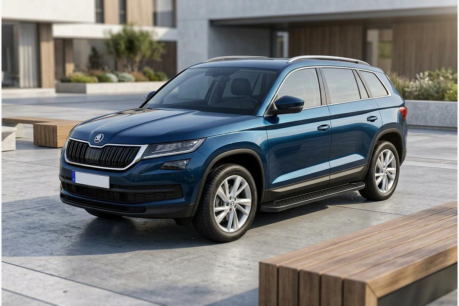 Skoda Kodiaq 2016-2023 Praguri Laterale Allmond Black (2 buc, Aluminiu) Foto 1