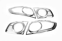 Hyundai Santa Fe 2 2006-2012 Capace cromate pentru stopuri (2 buc, plastic) foto 2
