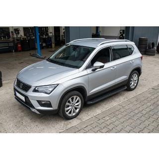 Praguri Laterale Tayga Black (2 buc, Aluminiu) Seat Ateca 2016- foto 1