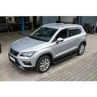 Praguri Laterale Tayga Black (2 buc, Aluminiu) foto 1