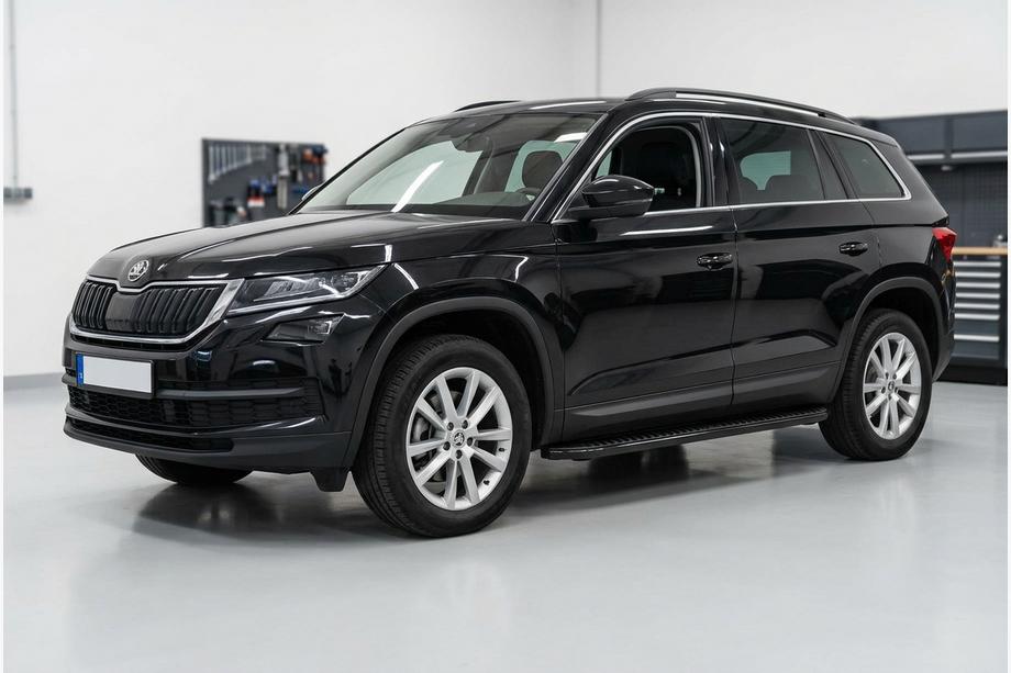 Skoda Kodiaq 2016-2023 Praguri Laterale Tayga Black (2 buc, Aluminiu) Foto 1