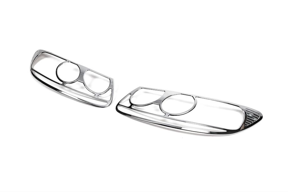 Hyundai Santa Fe 2 2006-2012 Capace Faruri Crom (2006-2010, 2 buc, plastic) Foto 2