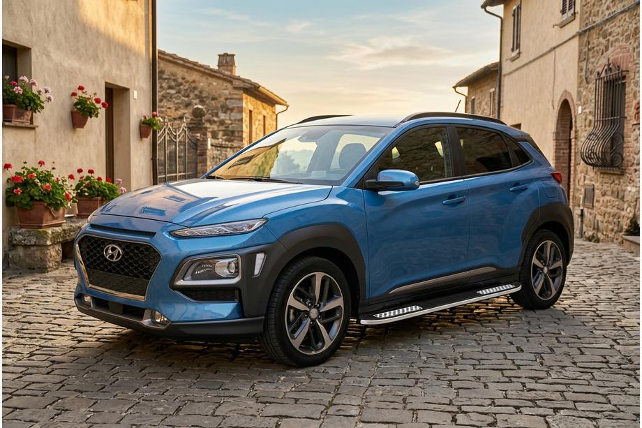 Hyundai Kona 2017-2023 Praguri Laterale Tayga V2 (2 buc, Aluminiu) Image