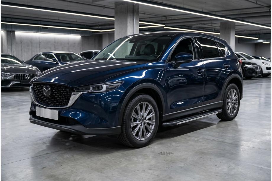Mazda CX-5 2017–2025 Praguri Laterale Bosphore Grey (2 buc, Aluminiu) Image