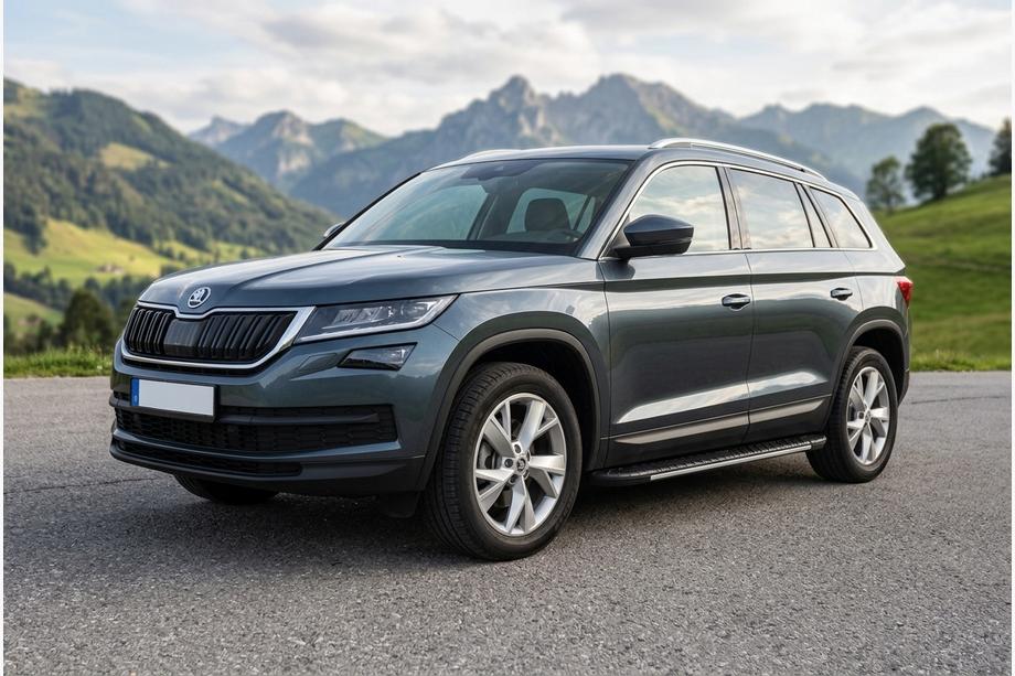 Skoda Kodiaq 2016-2023 Praguri Laterale Bosphore Grey (2 buc, Aluminiu) Image