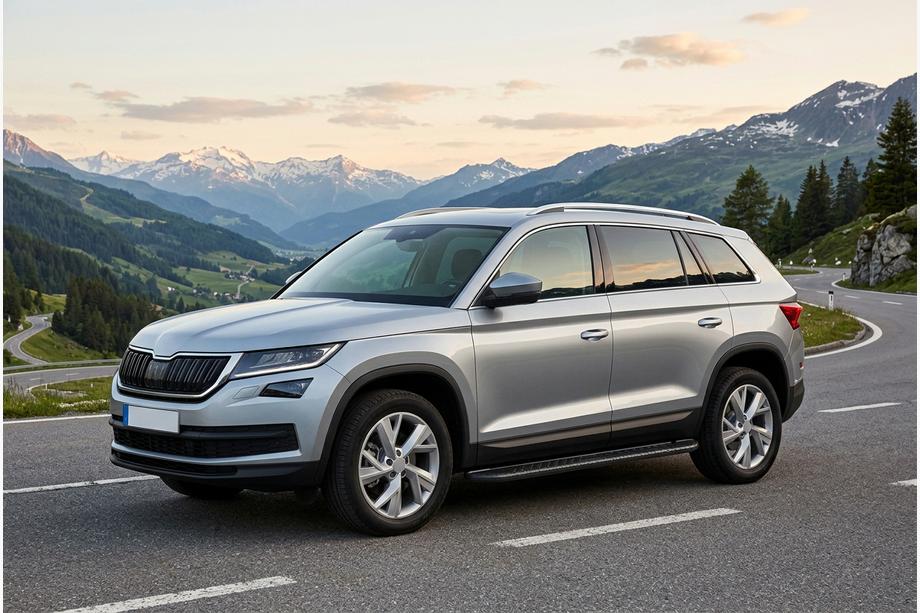 Skoda Kodiaq 2016-2023 Praguri Laterale Bosphore Black (2 buc, Aluminiu) Foto 1
