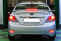 Hyundai Accent 2011-2017 Spoiler Niken V2 (grunduit pentru vopsire) foto 1