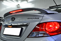 Hyundai Accent 2011-2017 Spoiler Niken V2 (grunduit pentru vopsire) foto 4