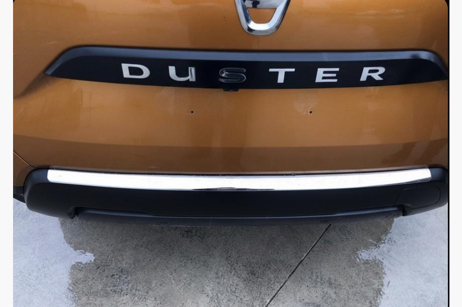 Renault Duster 2018-2024 Protectie bara spate Carmos V1 inox Image