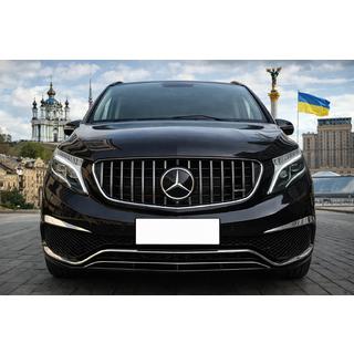 Grila Fata GT Panamericana Chrome (2014-2019 pentru V-Class) Mercedes Vito/V-class W447 2014- foto 1