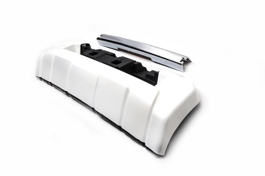 Toyota Land Cruiser 200 2007-2021 Lip frontal 2012-2016 (stil EA, fara fusta) Alb Foto 3