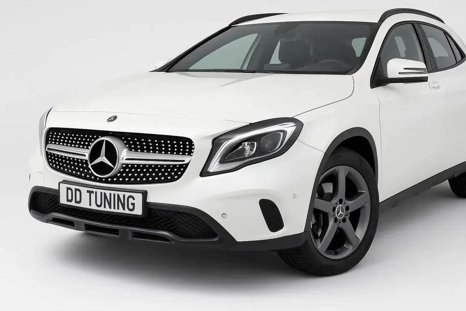 Mercedes GLA X156 2014-2019 Grila Fata Diamond Silver (2017-2019) Image