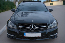 Mercedes C-class W204 2007-2015 Grila Fata Diamond Black foto 1