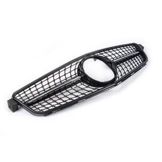 Grila Fata Diamond Black Mercedes C-class W204 2007-2015 foto 4